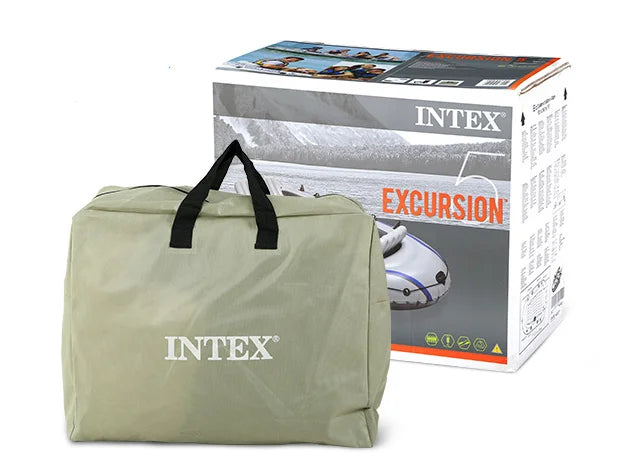 Excursion 4-5 Inflatable Fishing Boat Set with Oars & Pump