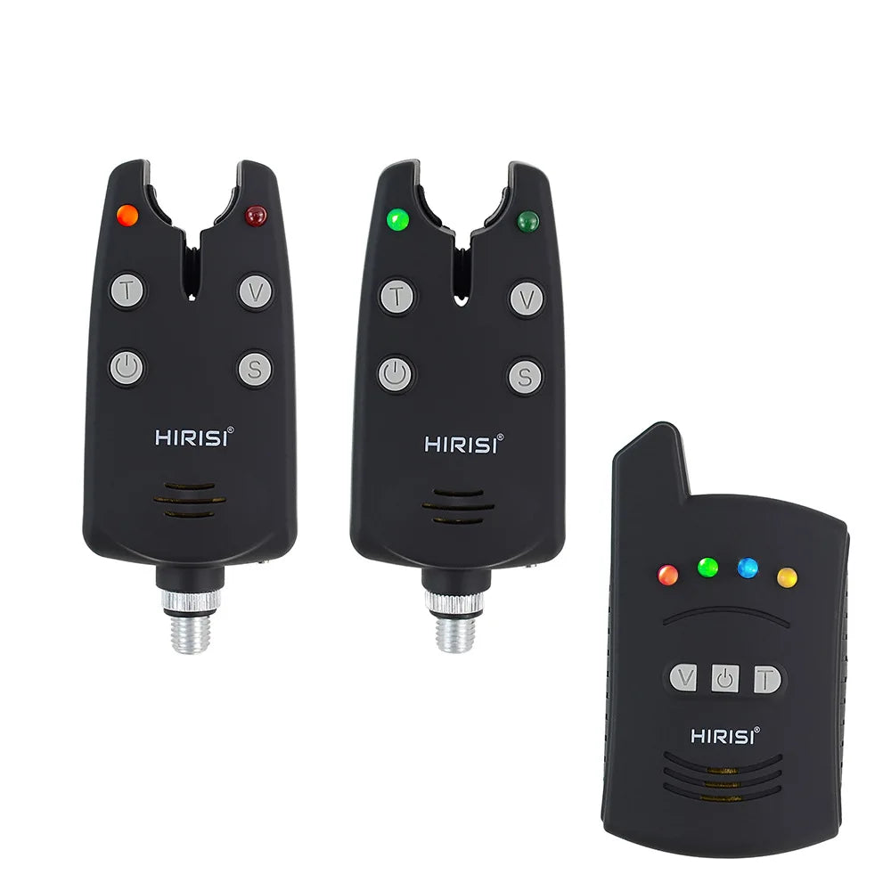 Wireless Carp Bite Alarm Set — 4 Alarms + Receiver, Case