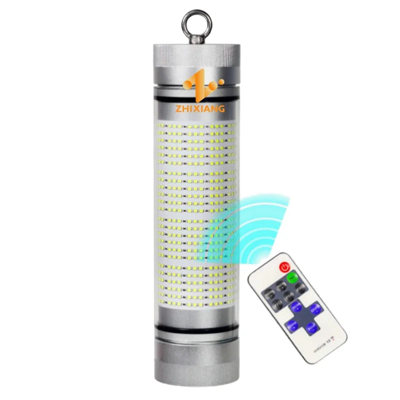 Submersible LED Fishing Light — Remote, Dimmable, IP68