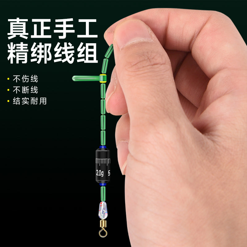 Pre-Rigged Carp Main Line Set — Hand-Tied, PE-Reinforced
