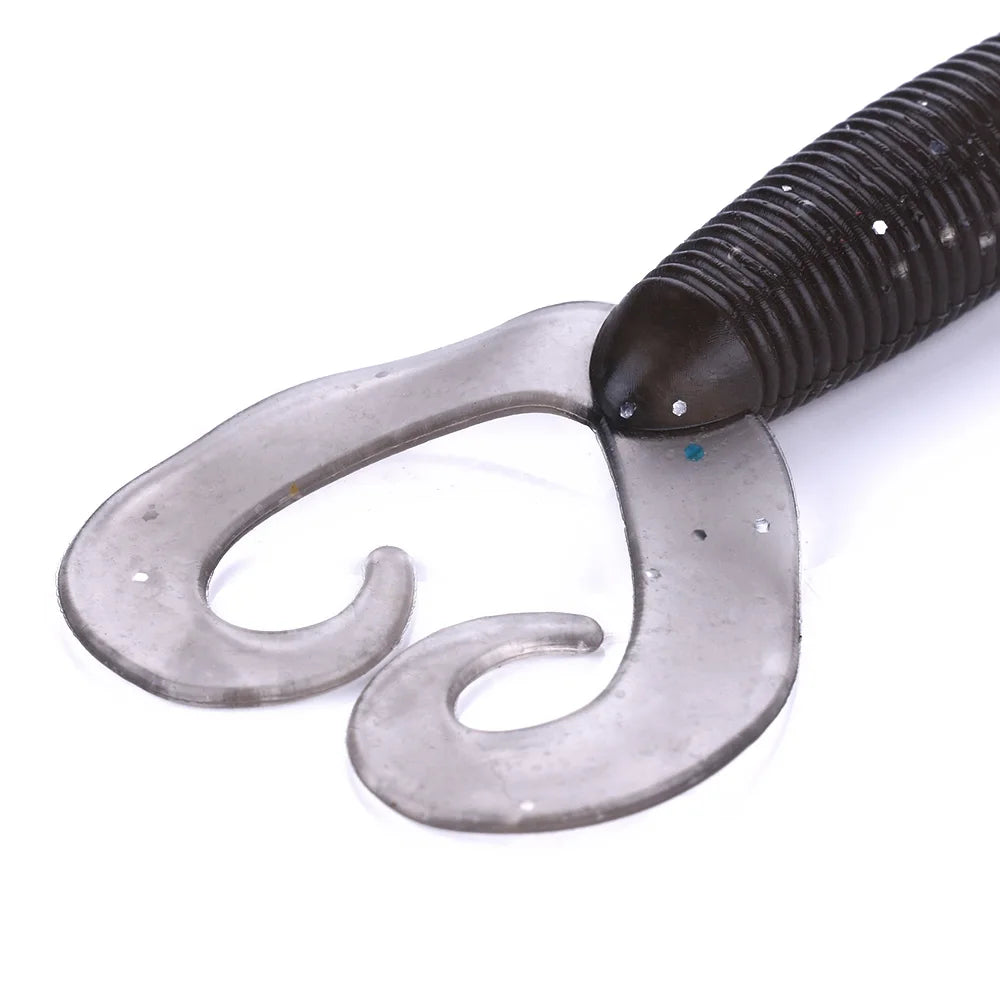 Double-Tail Creature Bait — Twin Curl Tail Grubs (5-Pack)