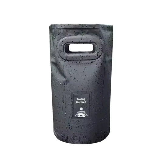 Collapsible 20L Folding Bucket - PVC, Stands Upright