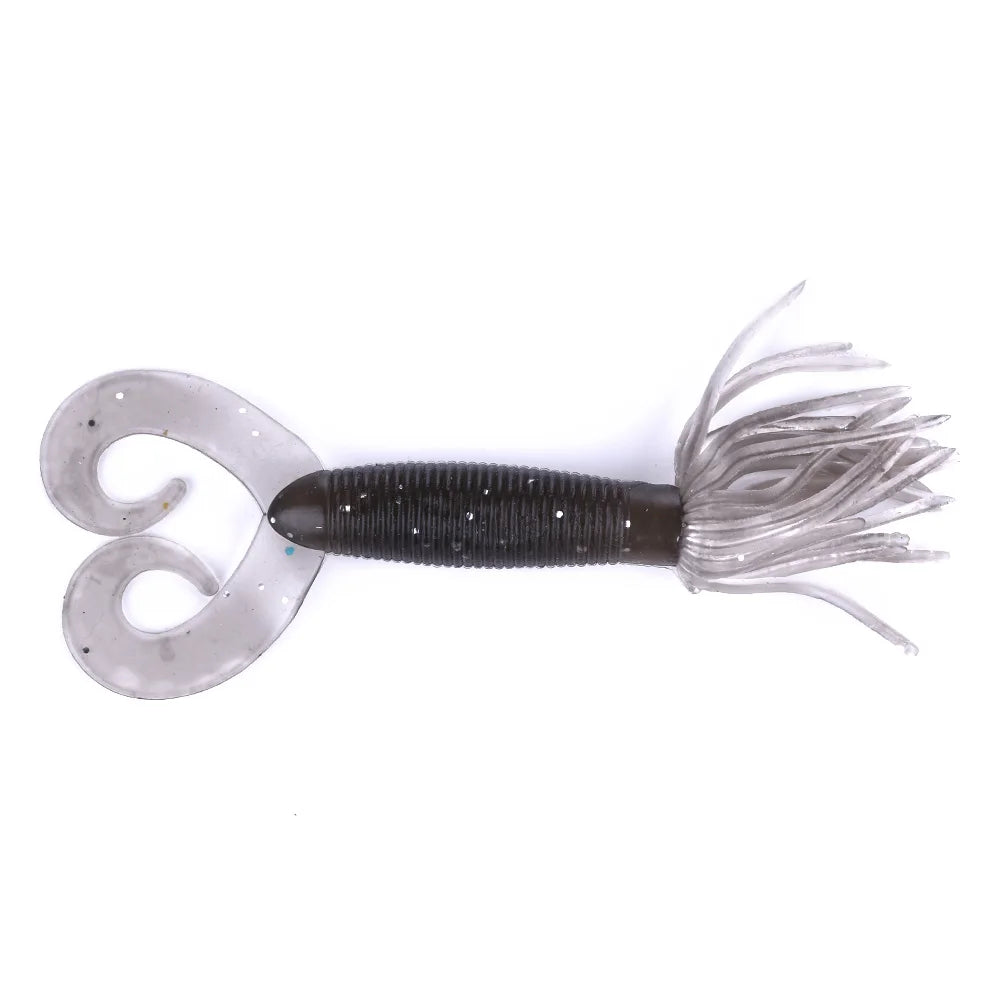Double-Tail Creature Bait — Twin Curl Tail Grubs (5-Pack)