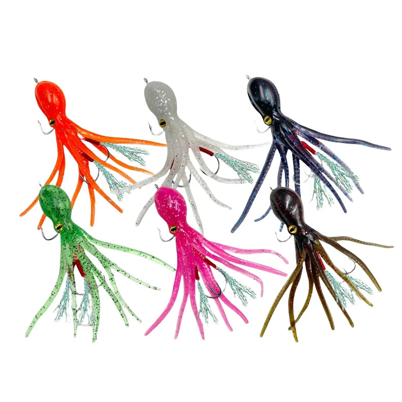 Bionic Octopus Squid Bait 19g — Soft Body, Double Hook