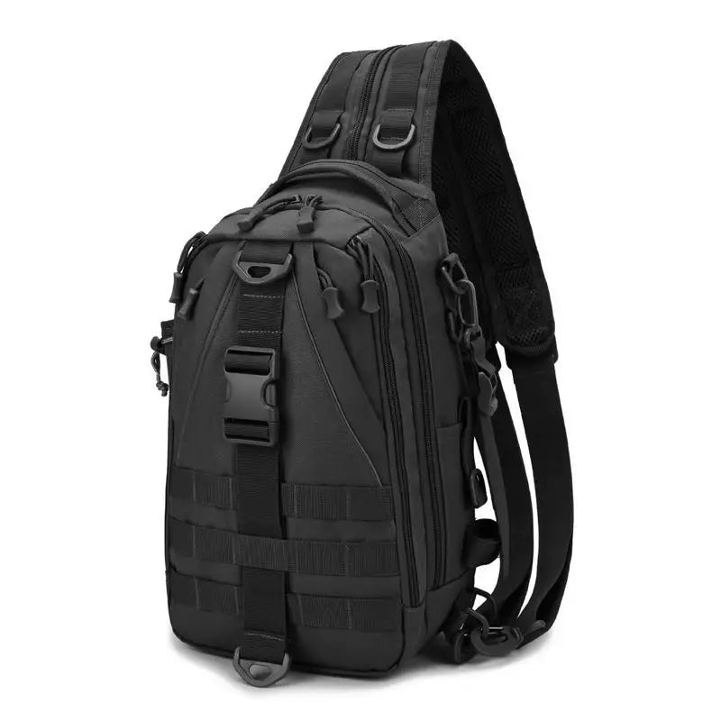 Fishing Sling Backpack — Built-In Rod Holder & Tackle Storage