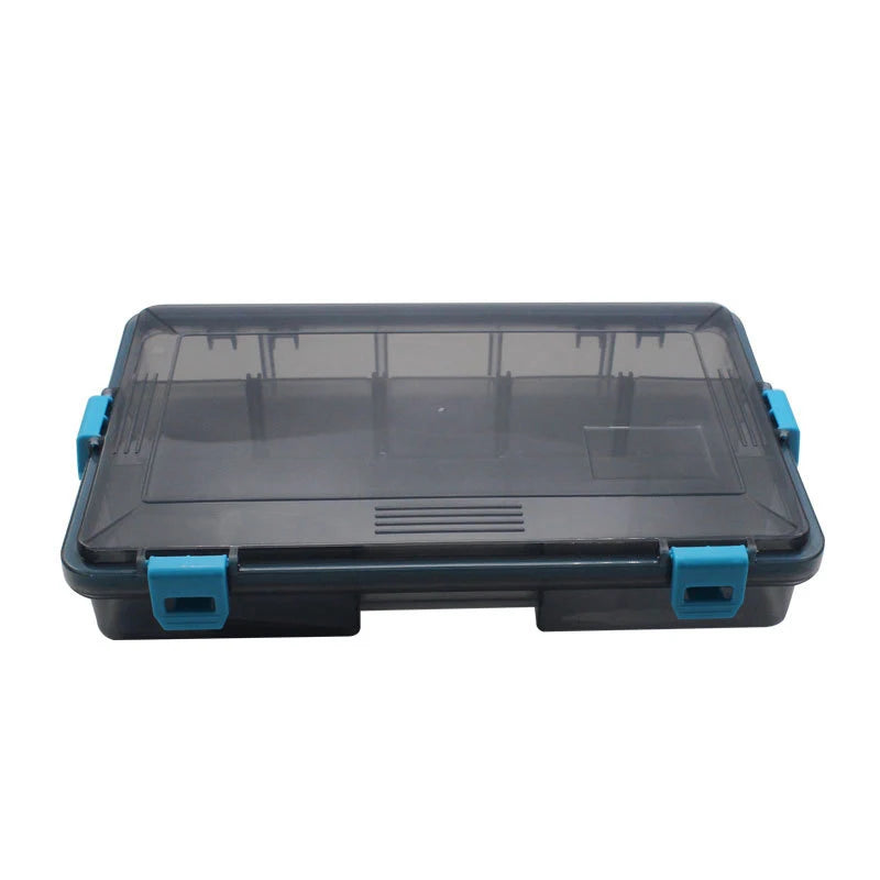 Waterproof Tackle Box — 4-Lock Seal, Adjustable Inserts