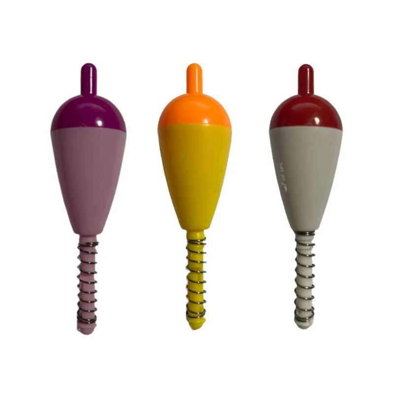 Spring Bobber Float Set - 20 Pack, High-Vis Panfish Floats