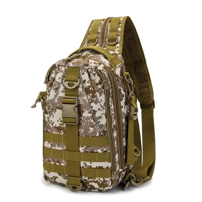 Fishing Sling Backpack — Built-In Rod Holder & Tackle Storage