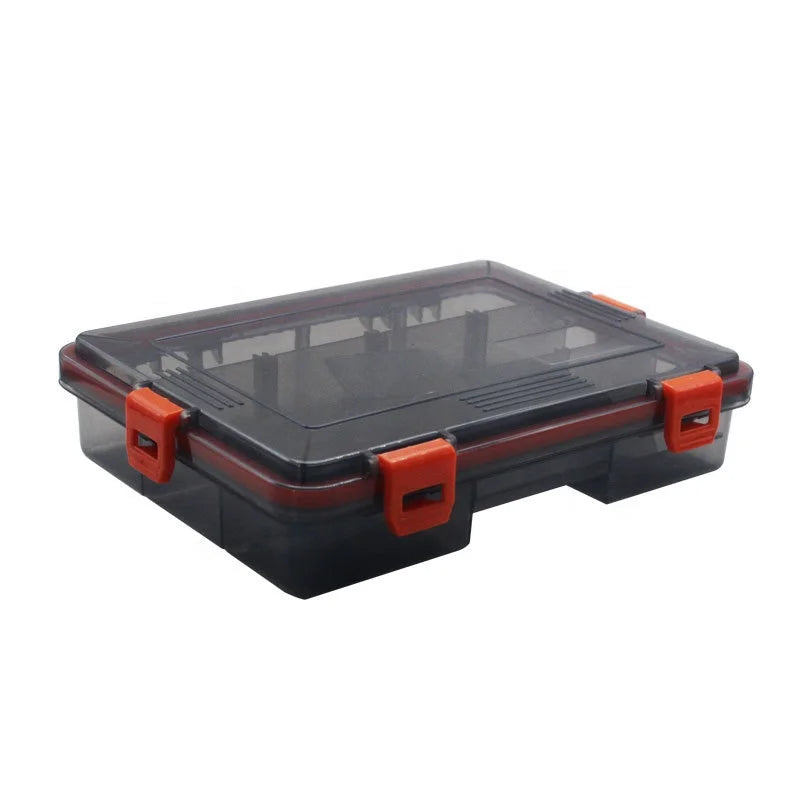 Waterproof Tackle Box — 4-Lock Seal, Adjustable Inserts