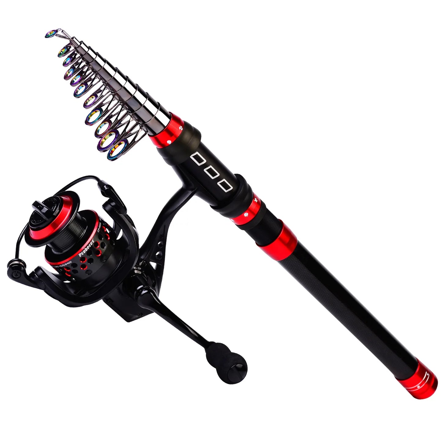 Mini Telescopic Fishing Rod & Reel Combo — Carbon, Travel-Ready
