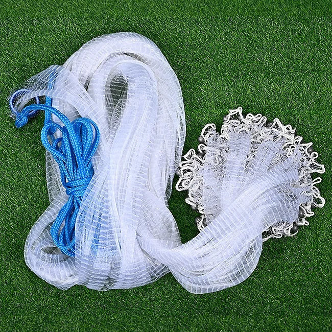 American Cast Net — Mono Mesh, Real Lead Sinkers