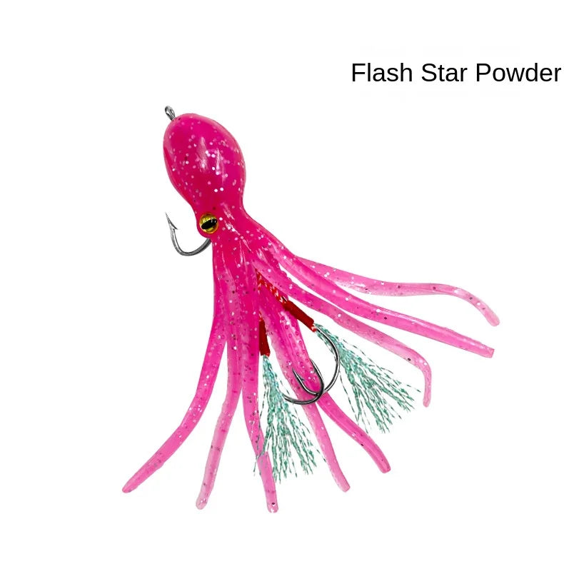 Bionic Octopus Squid Bait 19g — Soft Body, Double Hook