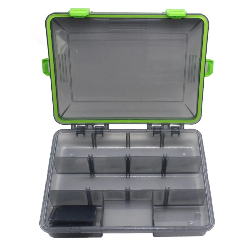 Waterproof Tackle Box — 4-Lock Seal, Adjustable Inserts