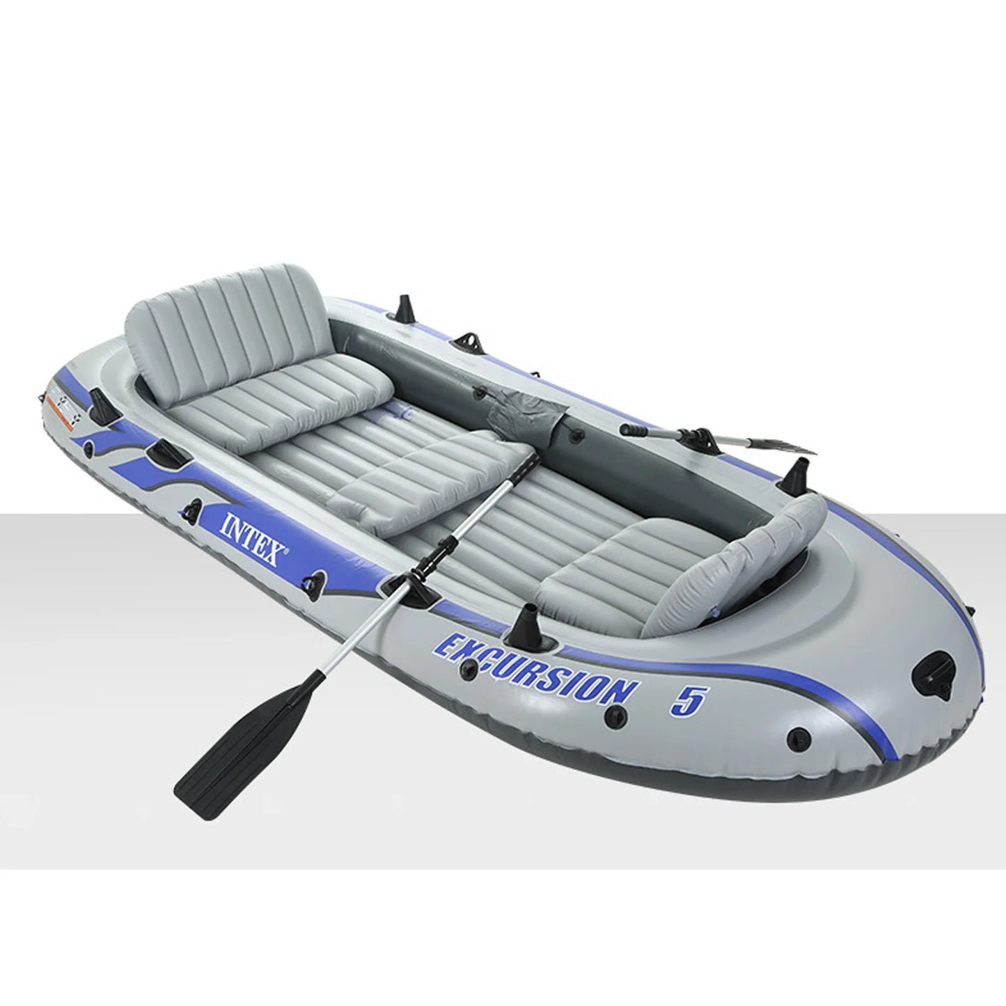 Excursion 4-5 Inflatable Fishing Boat Set with Oars & Pump