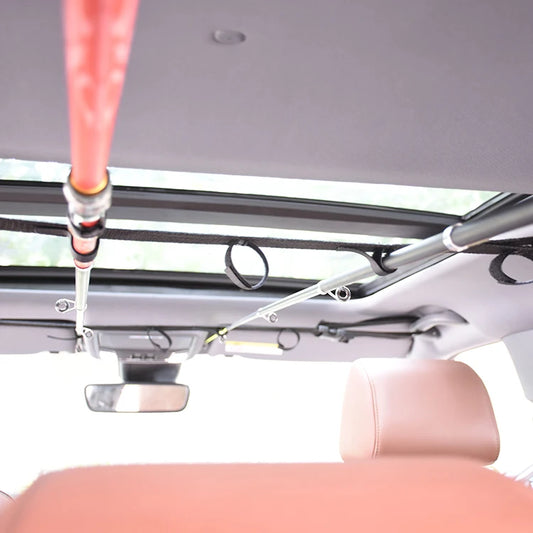 Vehicle Fishing Rod Carrier — In-Car Rod Holder
