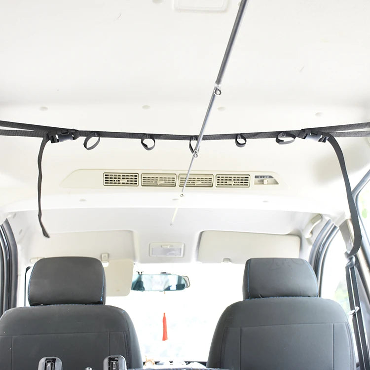 Vehicle Fishing Rod Carrier — In-Car Rod Holder