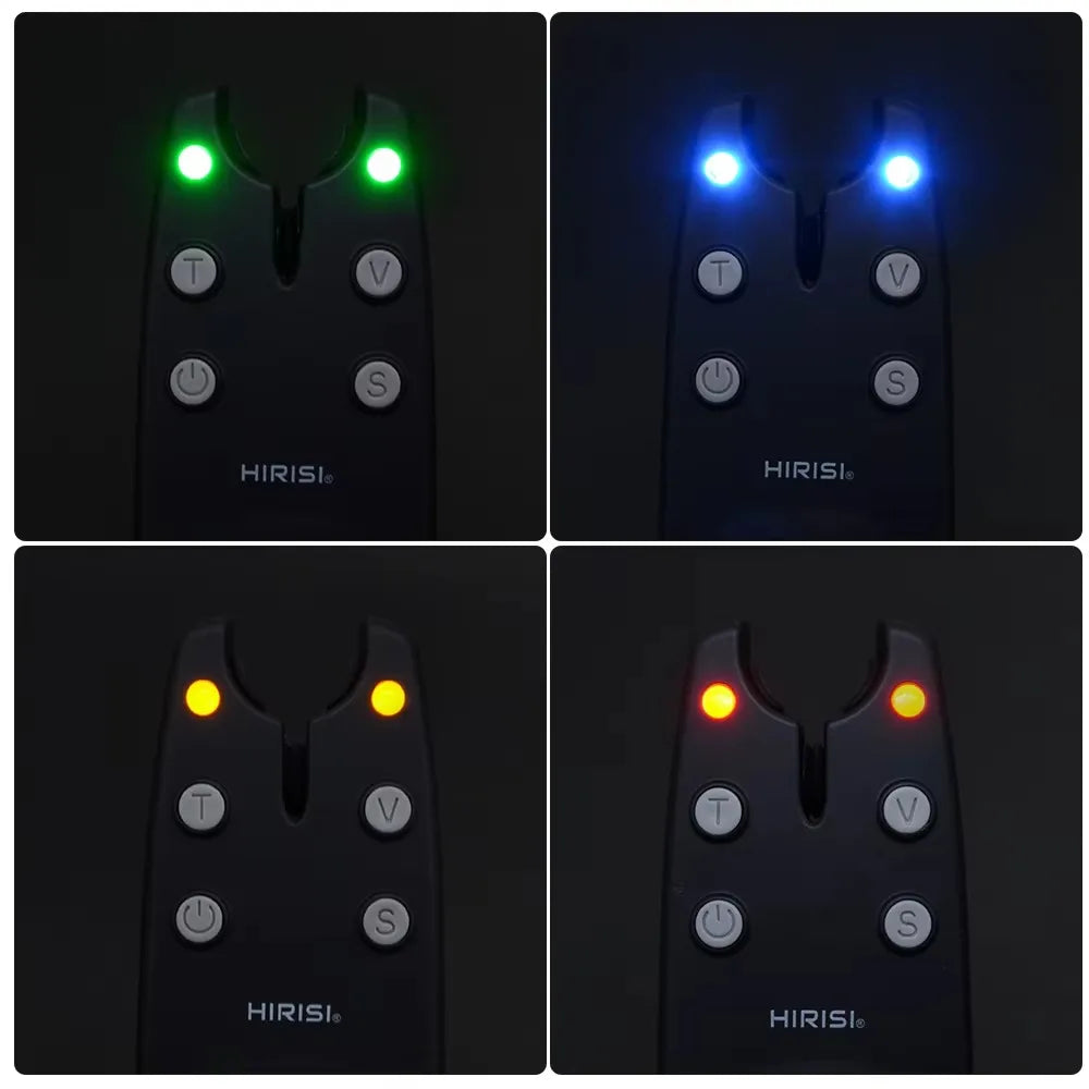 Wireless Carp Bite Alarm Set — 4 Alarms + Receiver, Case