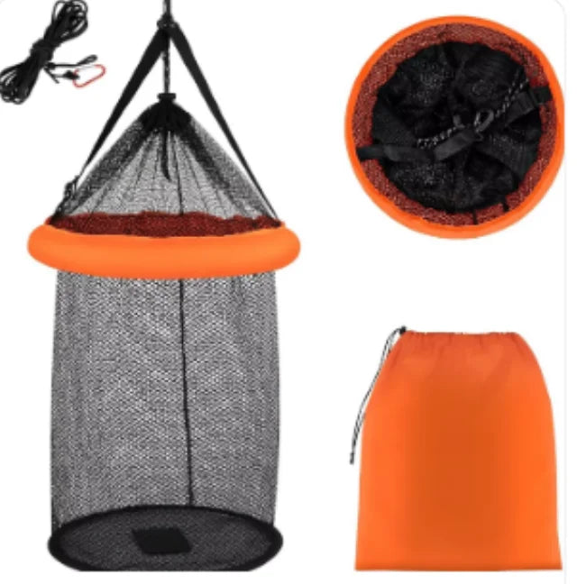 Floating Fish Basket - Collapsible Live Catch Keep Net