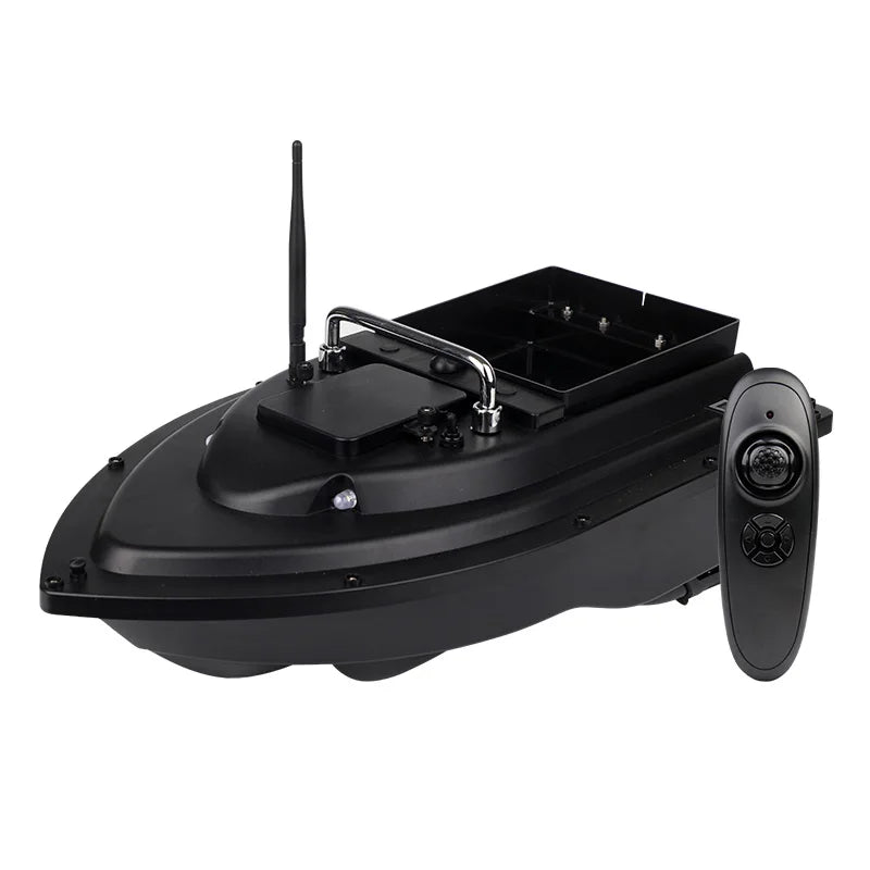 Remote Control Bait Boat - 500m Range, 4 lb Hopper
