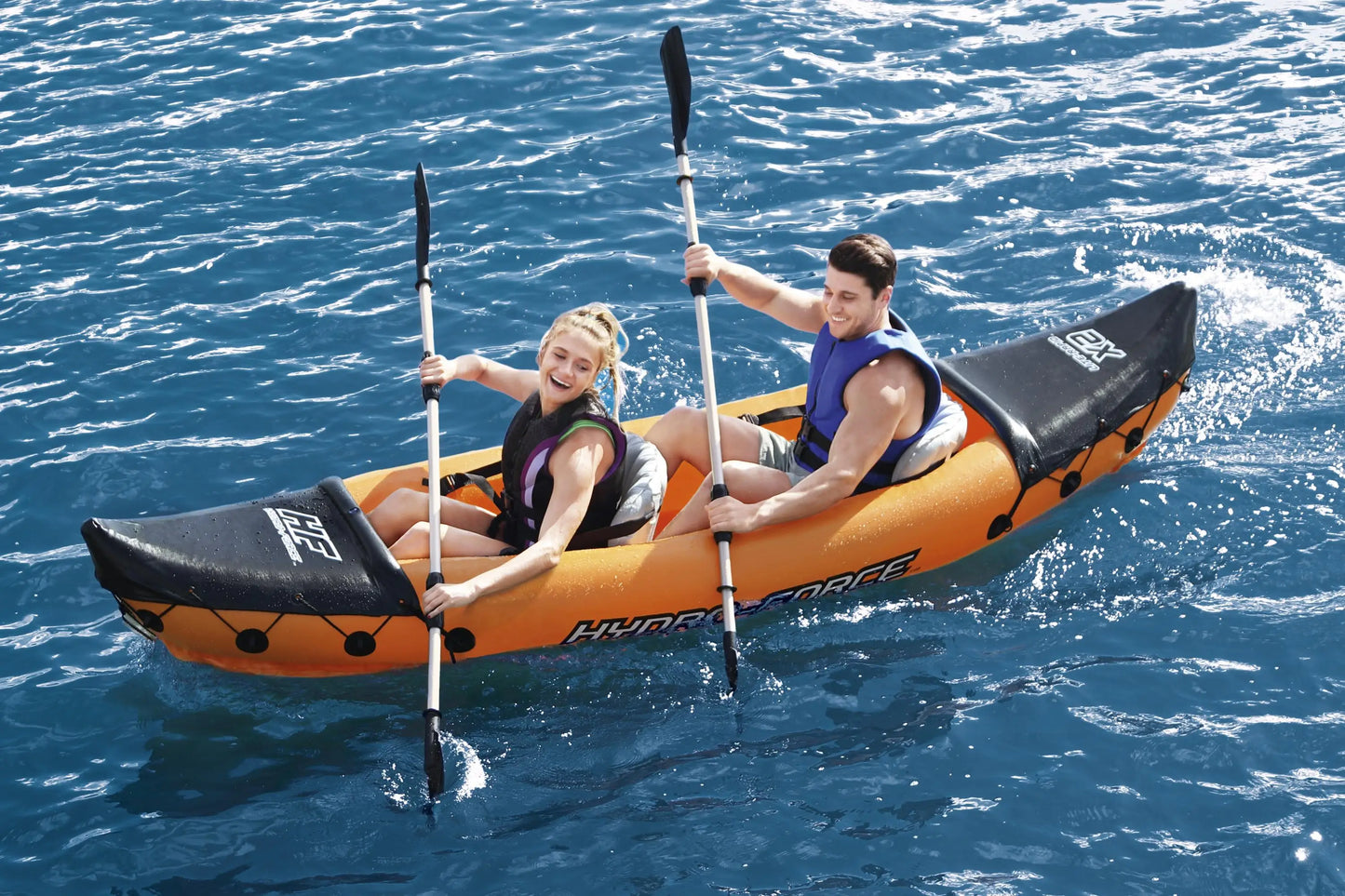 Lite-Rapid 2-Person Inflatable Kayak Set with Paddles