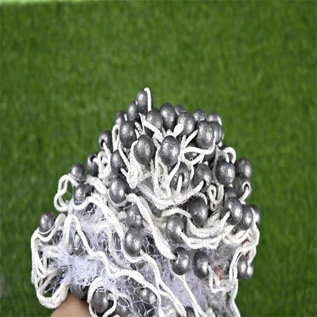 American Cast Net — Mono Mesh, Real Lead Sinkers