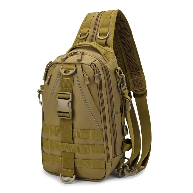 Fishing Sling Backpack — Built-In Rod Holder & Tackle Storage