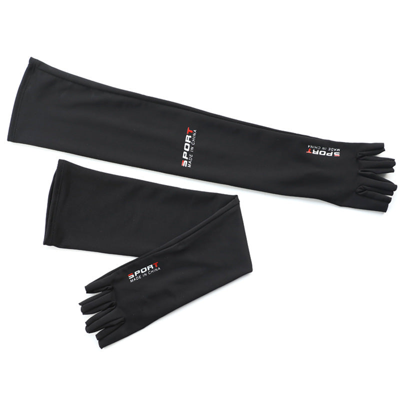UPF 50+ Cooling Arm Sleeves — Fingerless Sun Gloves