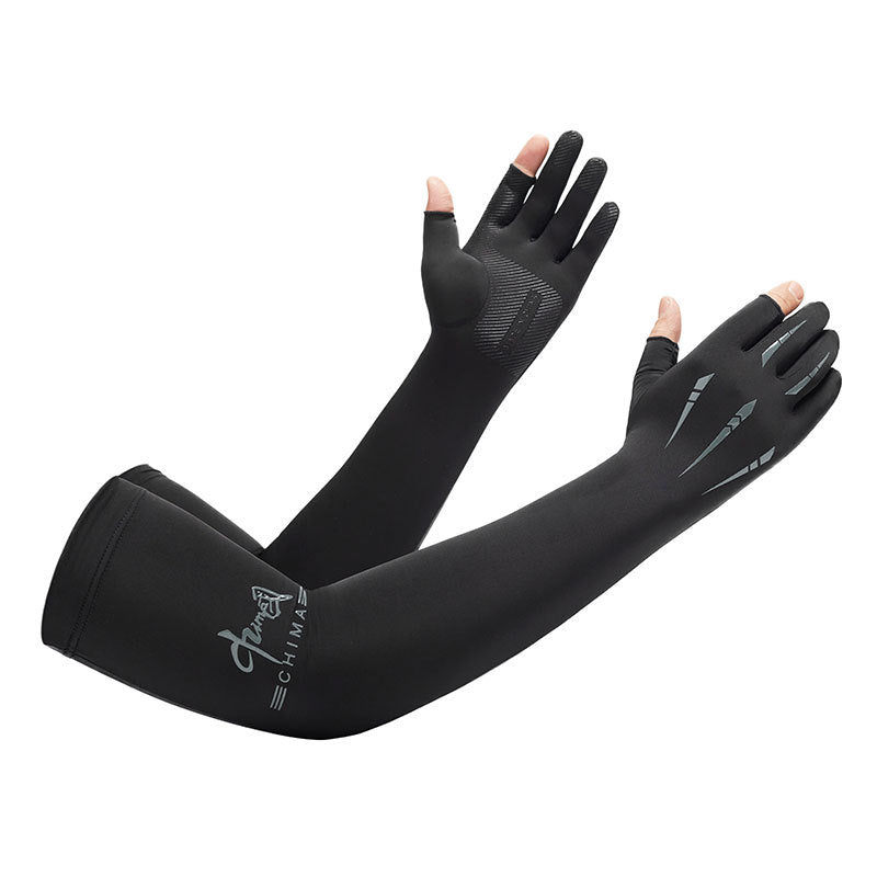 UPF 50+ Cooling Arm Sleeves — Fingerless Sun Gloves