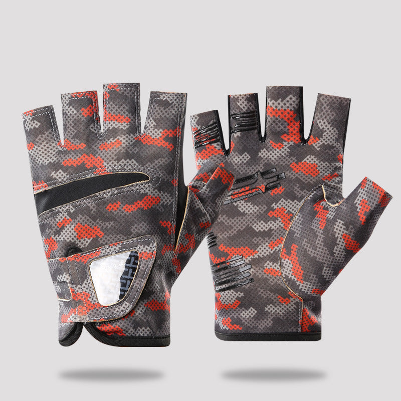 Sun-Protection Fishing Gloves — 3-Cut Finger, Breathable