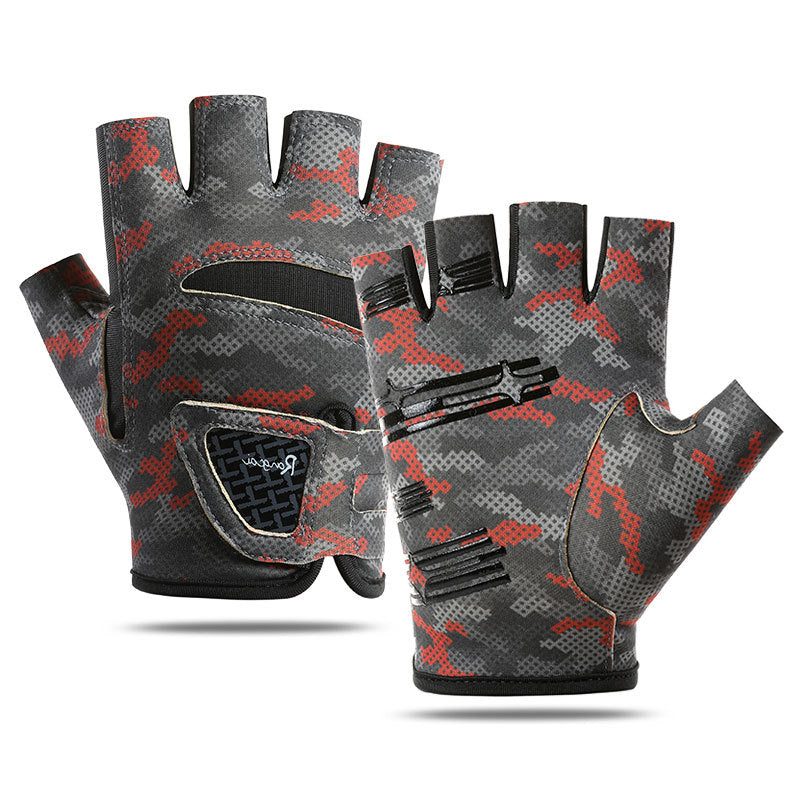 Fishing Gloves — 3-Cut Finger, Sun-Block & Non-Slip Grip