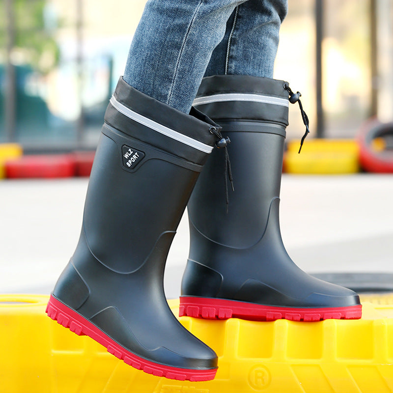 Insulated Fishing Rubber Boots - Tall, Fleece-Lined