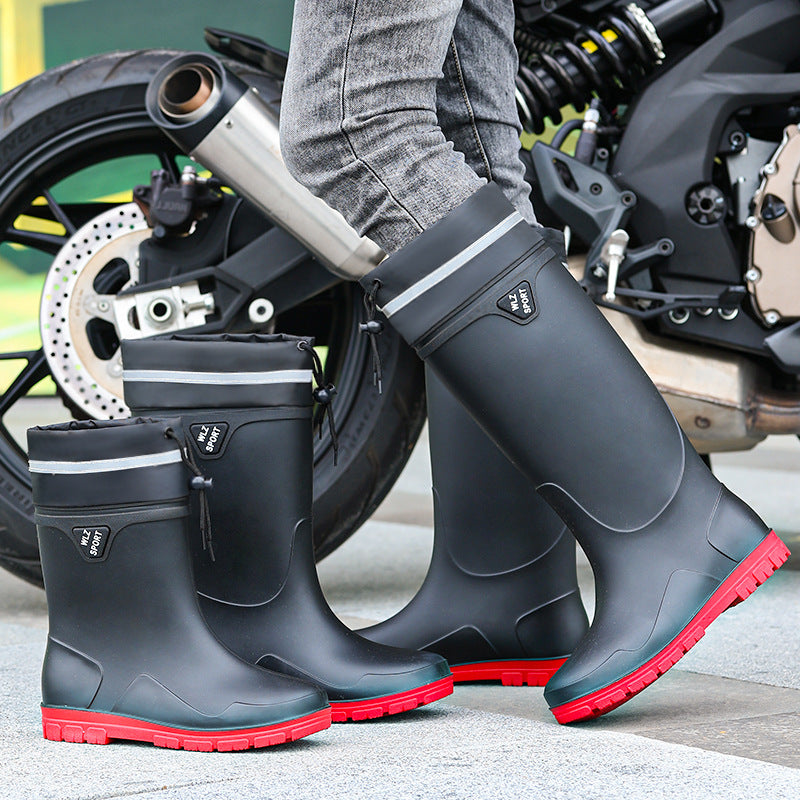 Insulated Fishing Rubber Boots - Tall, Fleece-Lined