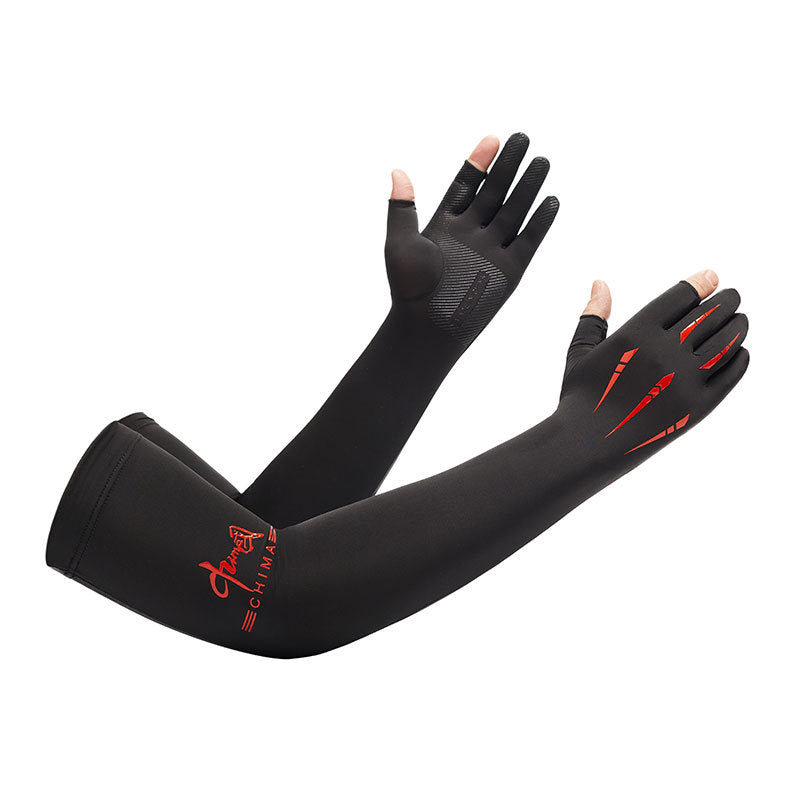 UPF 50+ Cooling Arm Sleeves — Fingerless Sun Gloves