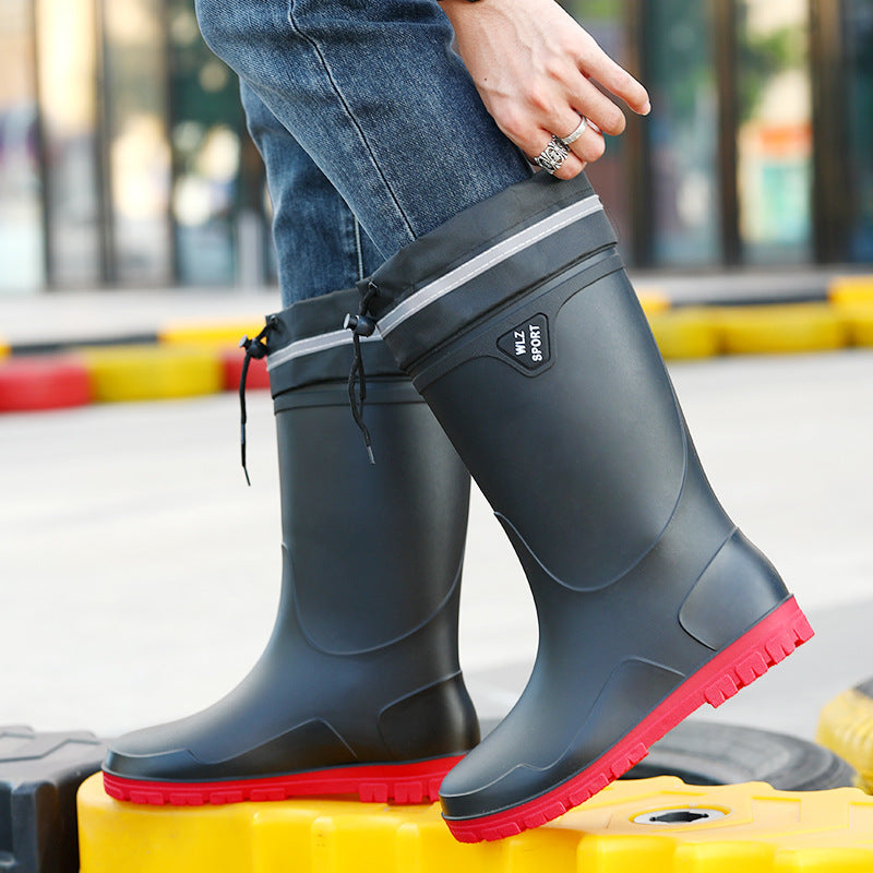 Insulated Fishing Rubber Boots - Tall, Fleece-Lined