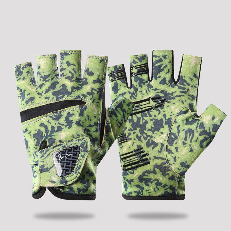 Sun-Protection Fishing Gloves — 3-Cut Finger, Breathable