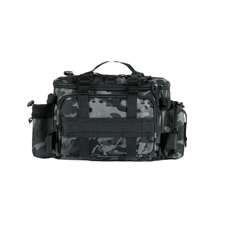 Fishing Tackle Waist Bag — Camo Sling Pack, Rod Straps