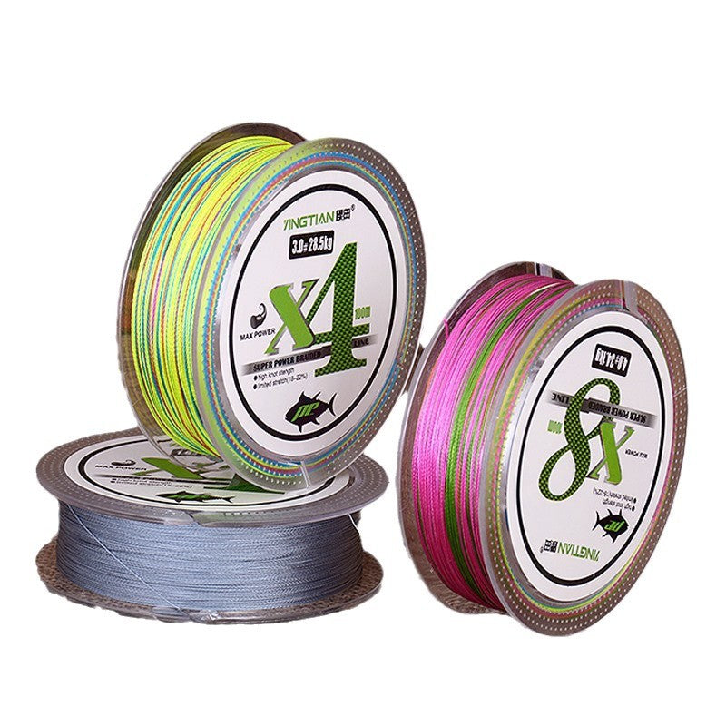 Braided Fishing Line — 8-Strand PE, 100m, Abrasion-Resistant