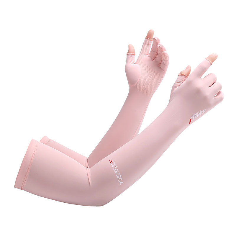 UPF 50+ Cooling Arm Sleeves — Fingerless Sun Gloves