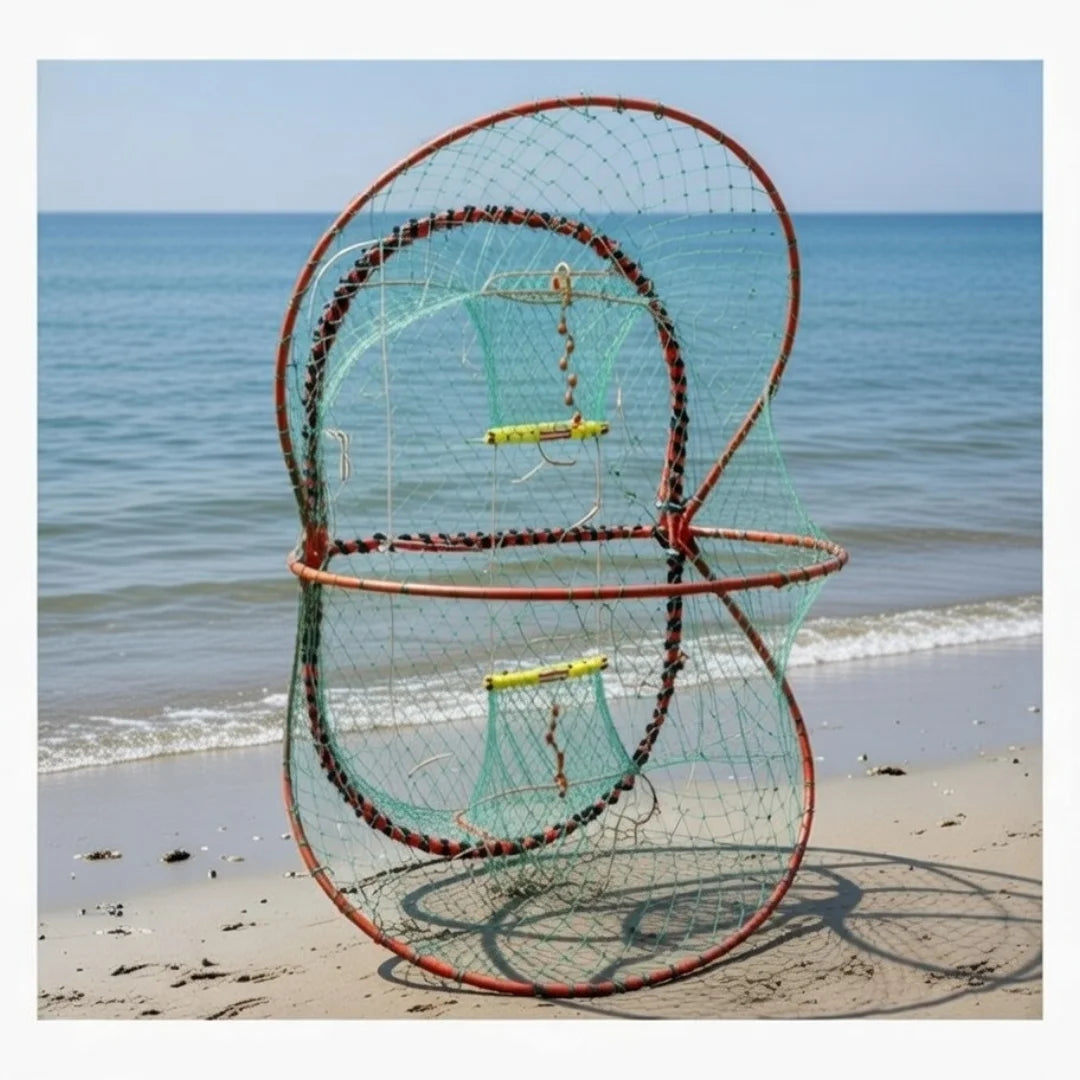 Foldable Crab & Lobster Trap — Collapsible Net