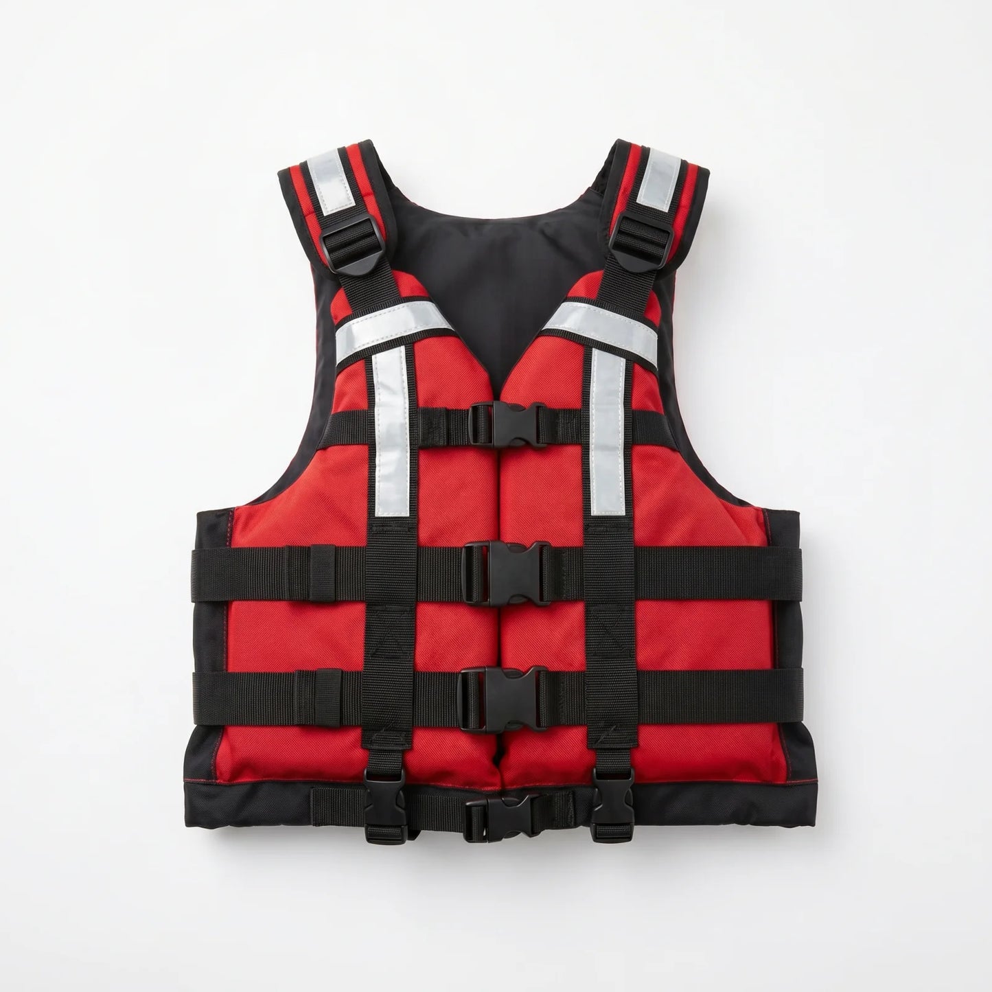 Red rescue life jacket PFD vest